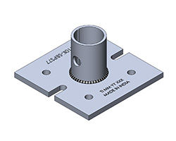 7” X 7” BASE PLATE (FOR SCREW)